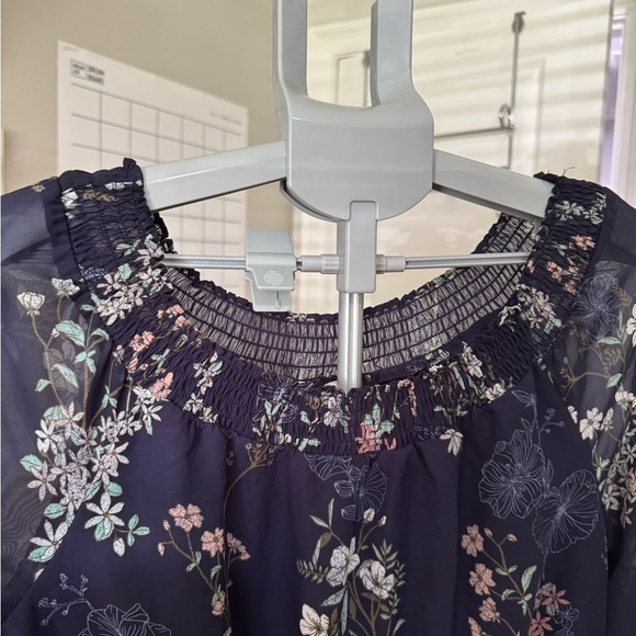 Maurices Blue Sundress with Raglan Sleeves and Scoop Neck - Picture 7 of 11